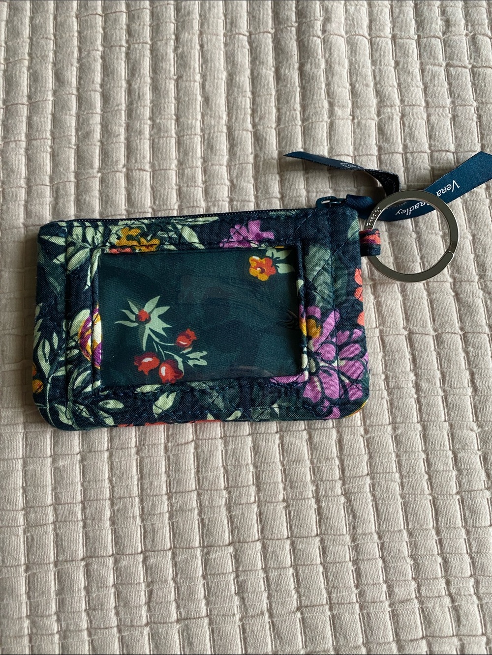 Vera Bradley Zip ID Case in Fresh Cut Floral - Picture 2 of 2